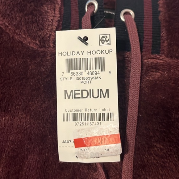 INC Mens Velour Regular Fit Fleece Hoodie - Picture 6 of 6